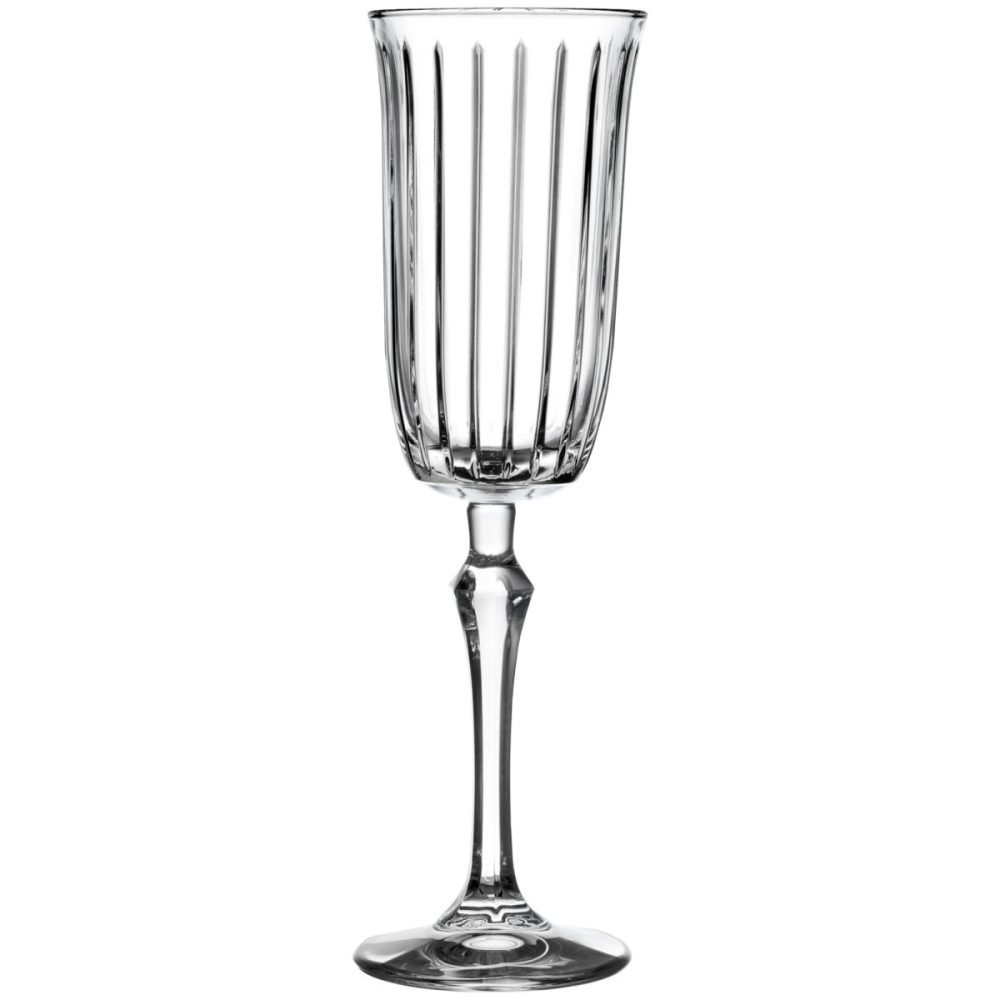 Pasabahçe Sektglas Joy mit Rillen; 175 ml, 6.6x22.4 cm (ØxH); transparent; 4 Stück / Pack