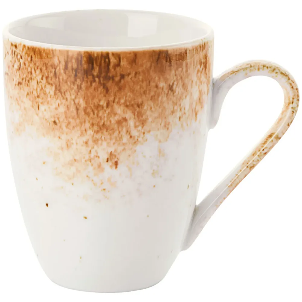 VEGA Becher-Obertasse Purior; 300 ml, 8.5x10.4 cm (ØxH); weiss/braun; rund; 6 Stück / Pack
