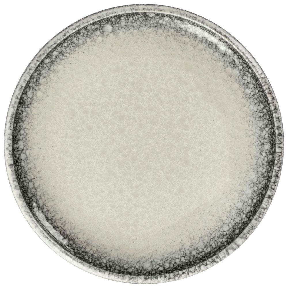 VEGA Teller flach Nagoya; 19x2.5 cm (ØxH); weiss/grau; rund; 6 Stück / Pack