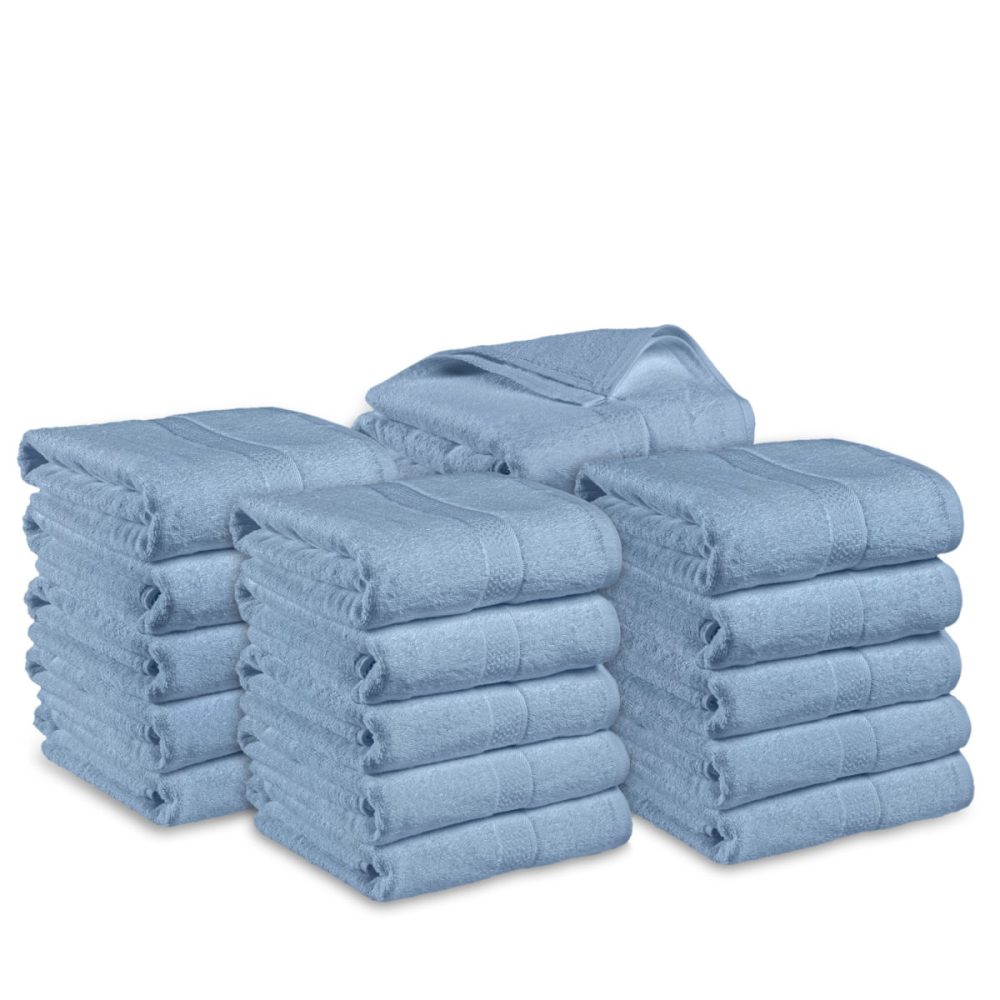PULSIVA Vorteilspack Duschtuch Mars farbig; 70x140 cm (BxL); blau; 20 Stück / Pack