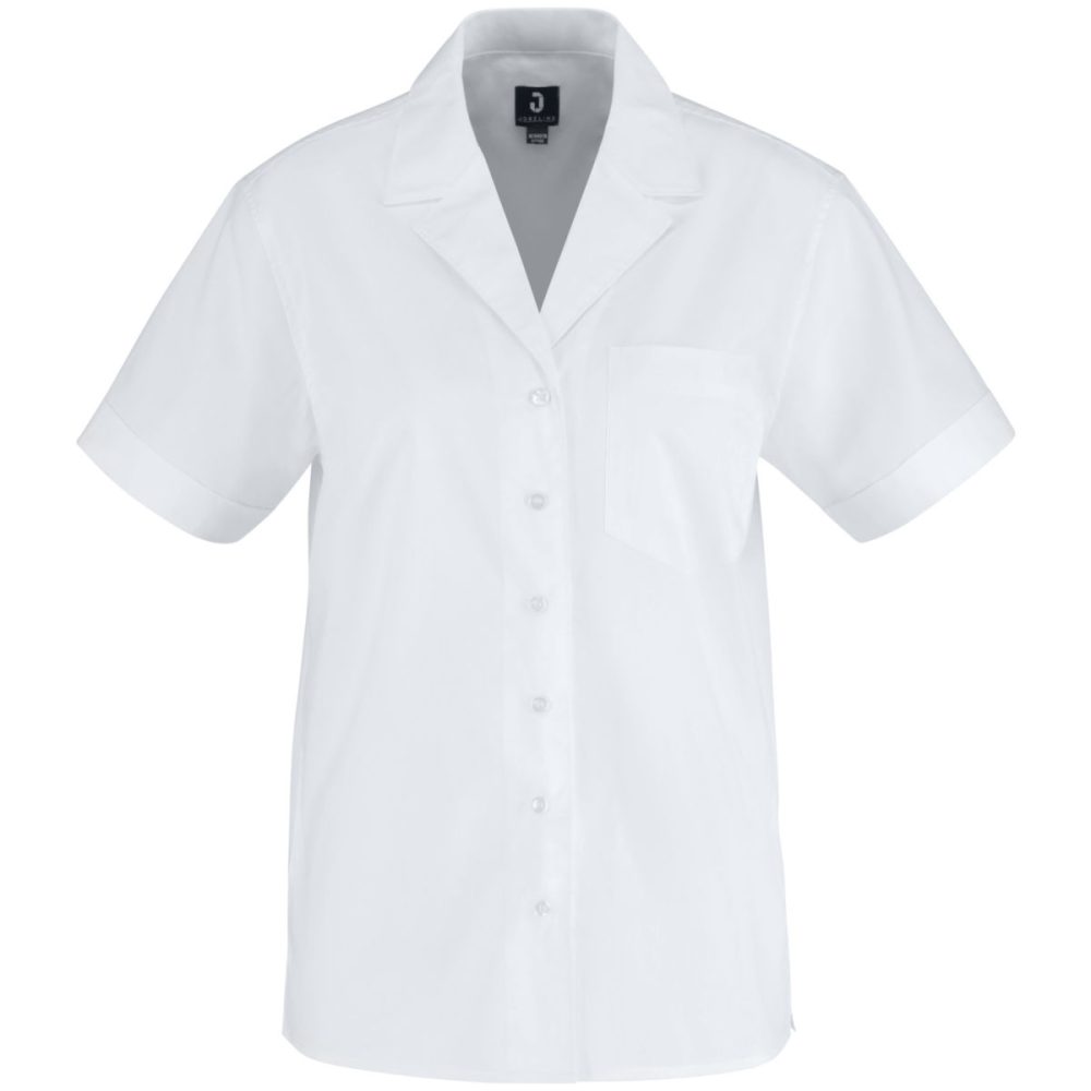 JOBELINE Damen Bluse Magnum Kurzarm; Kleidergrösse 48; weiss