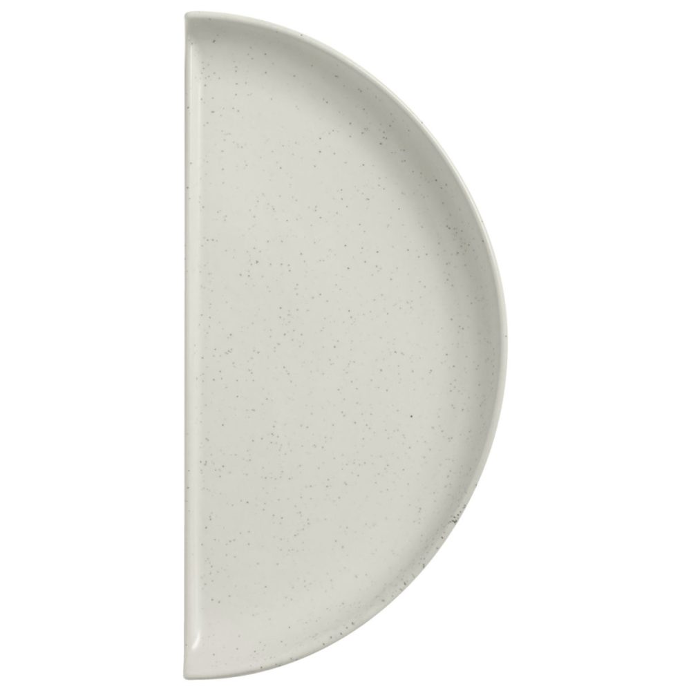 VEGA Halber Teller flach Ossori; 27.5x13.5 cm (LxB); beige; halbrund; 4 Stück / Pack