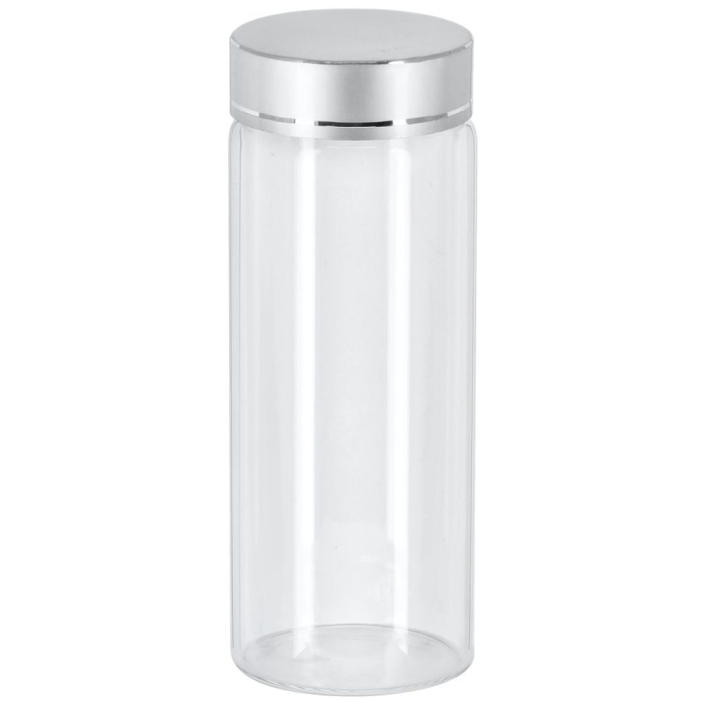 VEGA Glasbehälter Aurelia; 155 ml, 4.7x12 cm (ØxH); grau/transparent; zylinderförmig; 6 Stück / Pack
