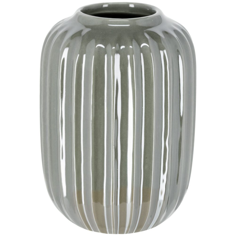Vase Aido; 10.2x14.3 cm (ØxH); grau; rund; 2 Stück / Pack