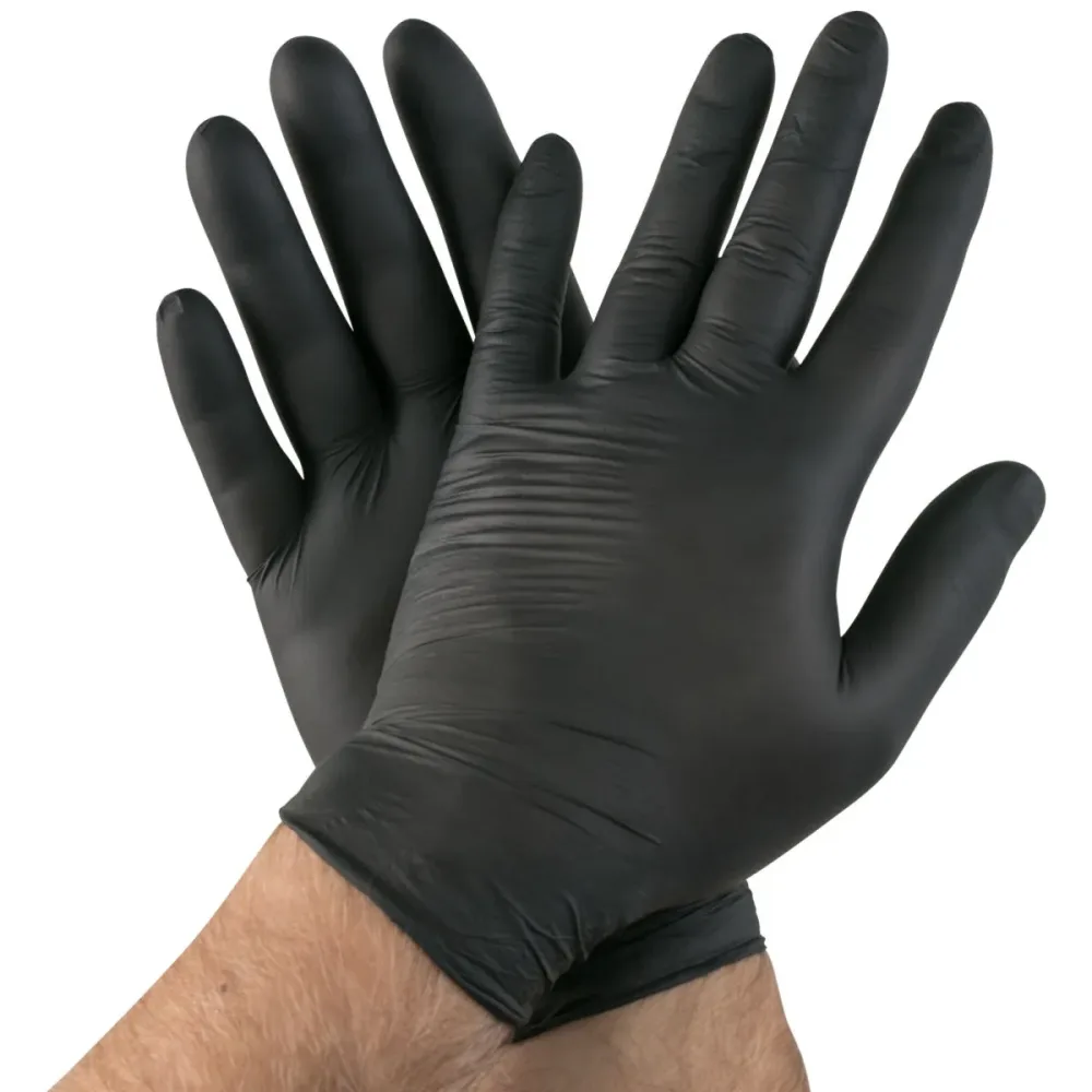 Hygonorm Einweg-Nitrilhandschuh Safe Fit; Kleidergrösse L, 24 cm (L); schwarz; 200 Stück / Pack