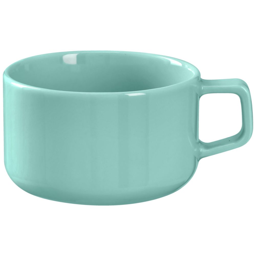 VEGA Milchkaffee-Obertasse Alegria; 330 ml, 9.9x6.4 cm (ØxH); türkis; rund; 6 Stück / Pack