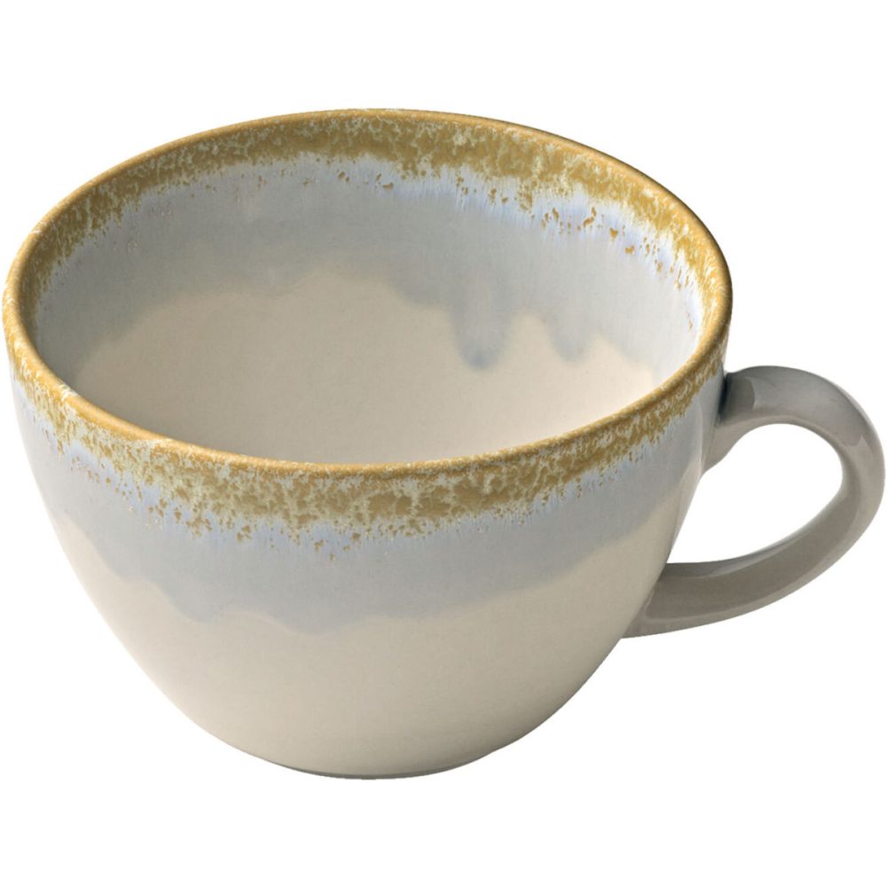 HEART&SOUL Obertasse Perfect Match Breeze; 340 ml, 11x7.5 cm (ØxH); gold/hellblau/weiss; rund; 6 Stück / Pack