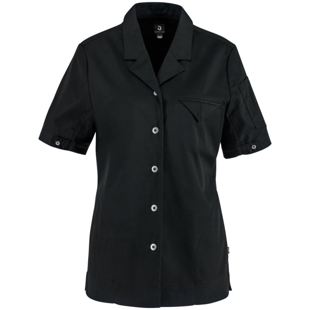 JOBELINE Damen Kochjacke Joel Kurzarm; Kleidergrösse 38; schwarz