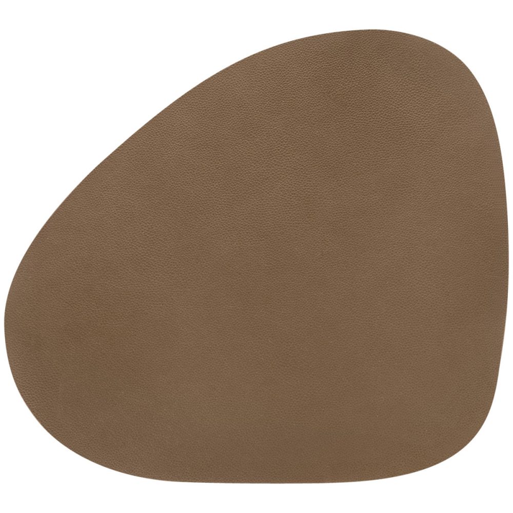 ERWIN M. Tischset Kaja organisch; 37x41 cm (BxL); taupe; oval; 4 Stück / Pack