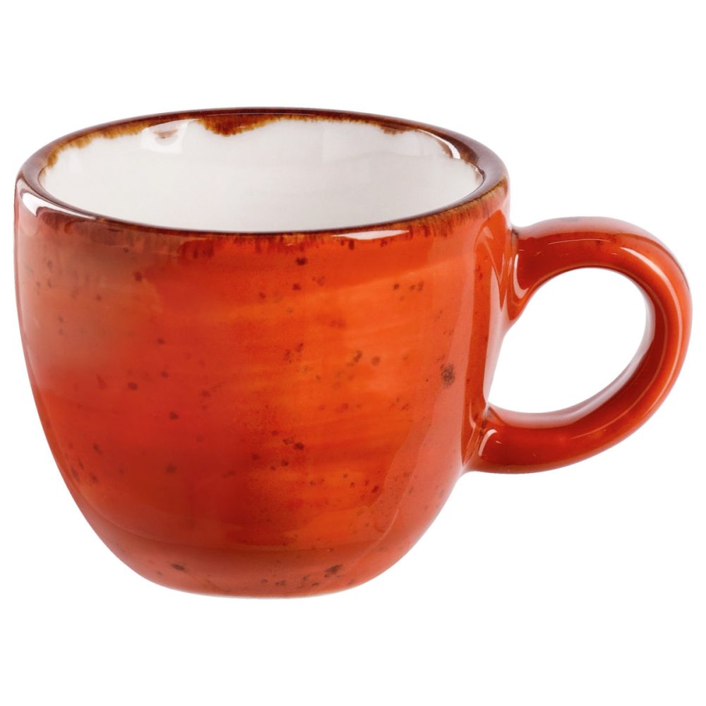 VEGA Espresso-Obertasse Nebro; 100 ml, 6.2x5.4 cm (ØxH); rot; 6 Stück / Pack