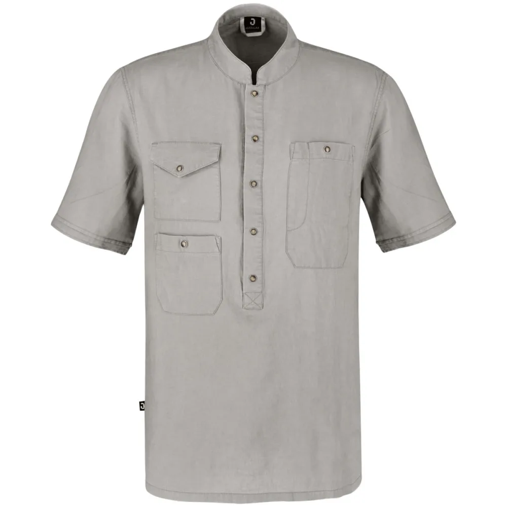 JOBELINE Herren Kochshirt Jacob Kurzarm; Kleidergrösse 50; grau