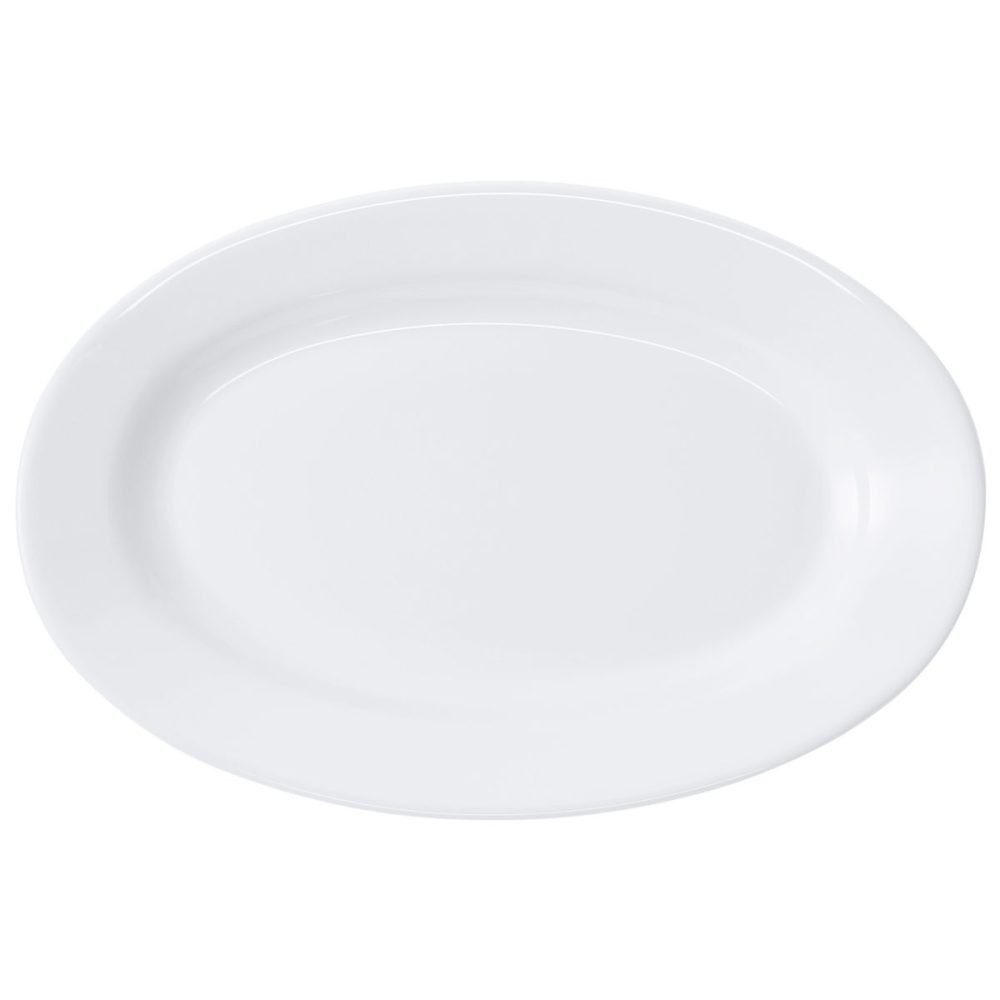 Bormioli Rocco Servierplatte Toledo; 22x15.4 cm (LxB); weiss; oval; 6 Stück / Pack