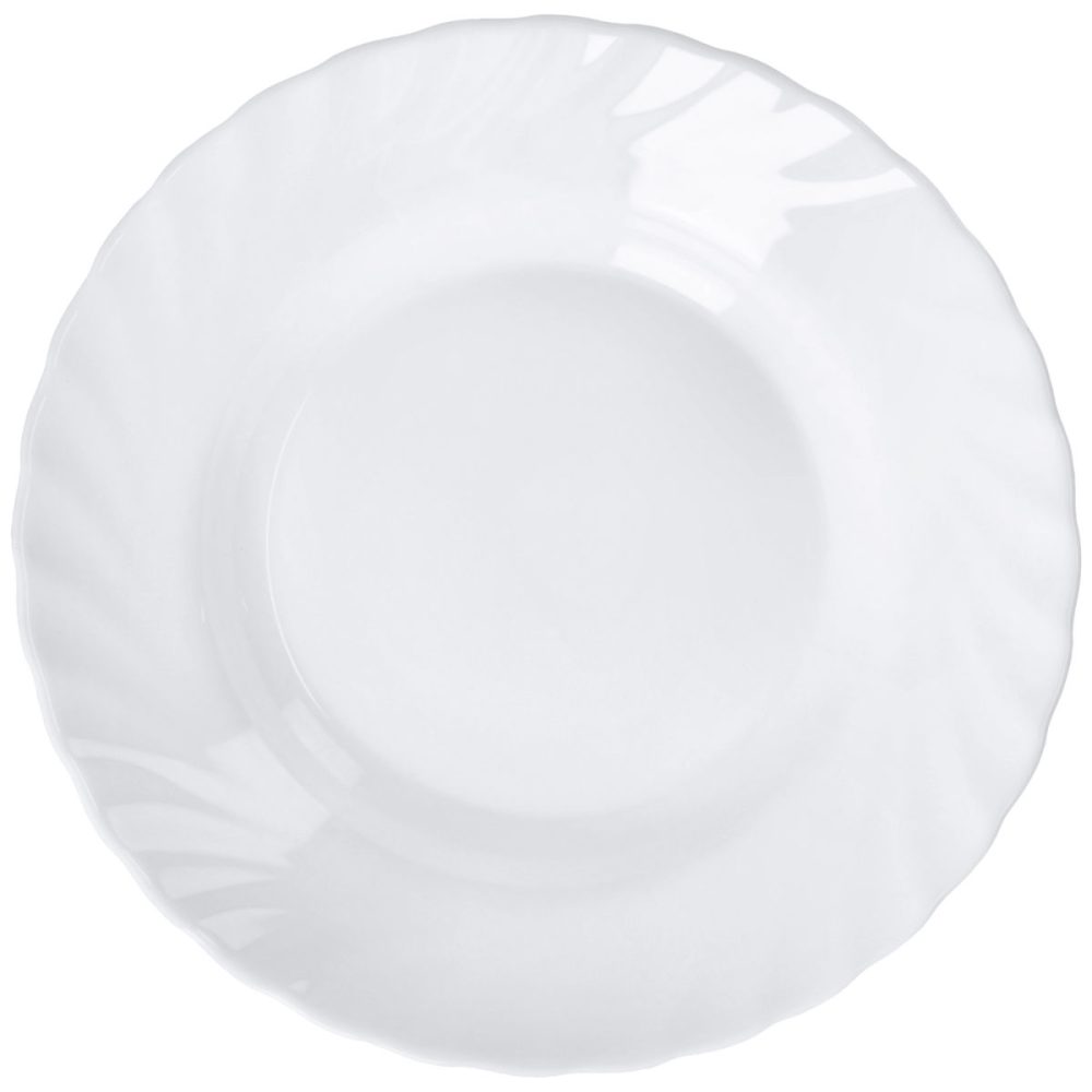 Arcoroc Teller Trianon tief; 350 ml, 22.5 cm (Ø); weiss; rund; 6 Stück / Pack