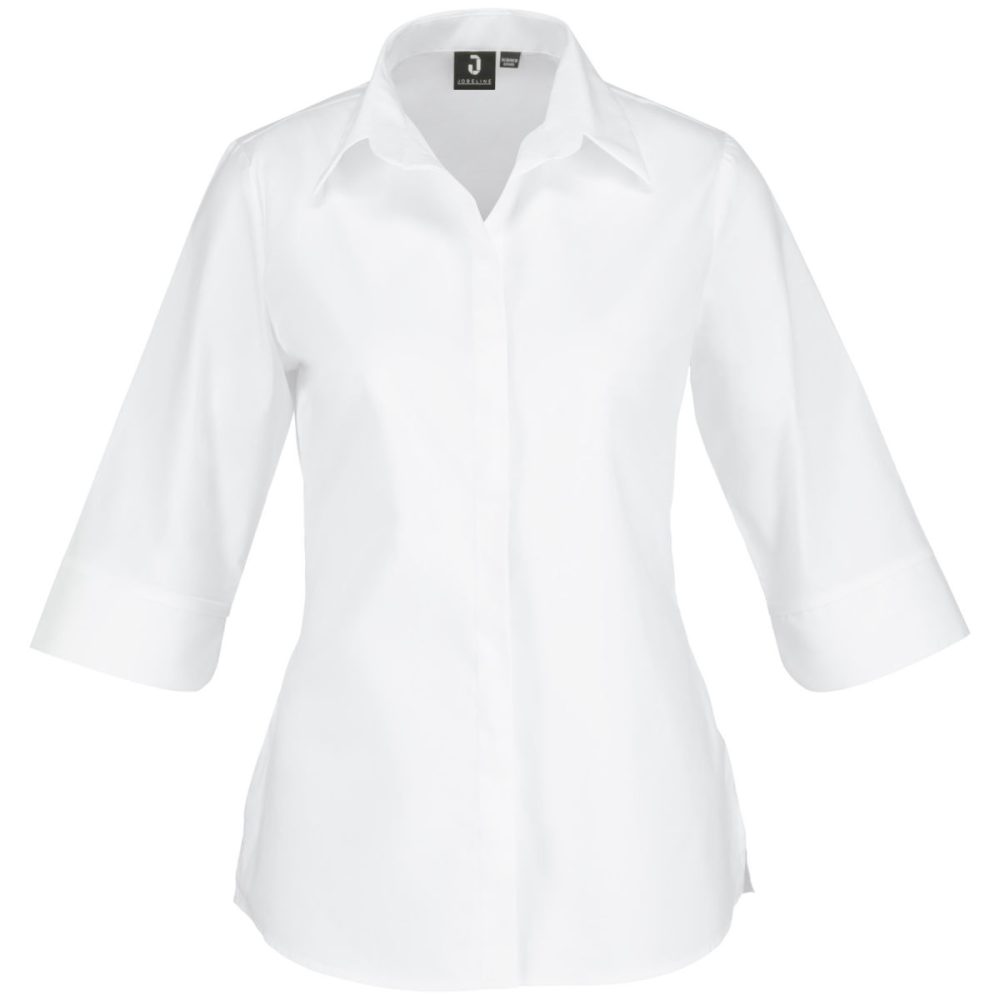 JOBELINE Damen Bluse Fiore Dreiviertelarm; Kleidergrösse 40; weiss