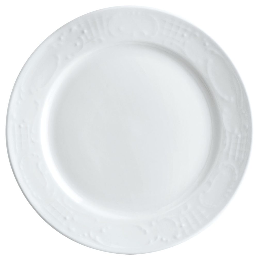 PULSIVA Teller Sinfonie flach; 19 cm (Ø); weiss; rund; 6 Stück / Pack