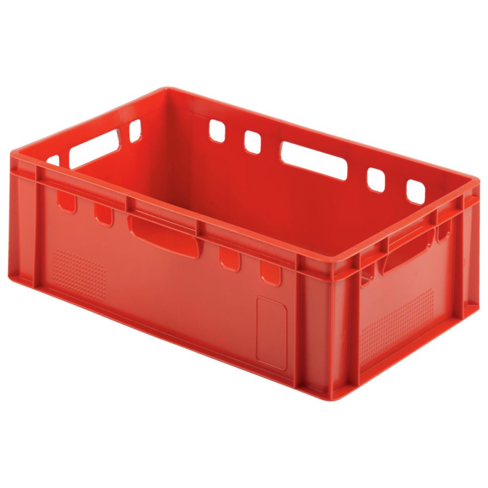 Ringoplast Stapel-Kasten Euro geschlossen; 41300 ml, 60x40x20 cm (LxBxH); rot