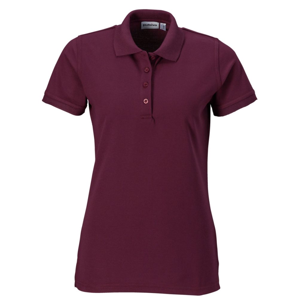 PULSIVA Damen Polo-Shirt Sunny Halbarm; Kleidergrösse XS; bordeaux