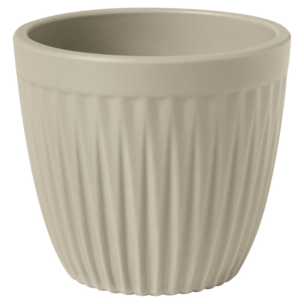 VEGA Kaffee-Obertasse Kanas  mit Relief; 210 ml, 8.1x7.1 cm (ØxH); beige; rund; 6 Stück / Pack