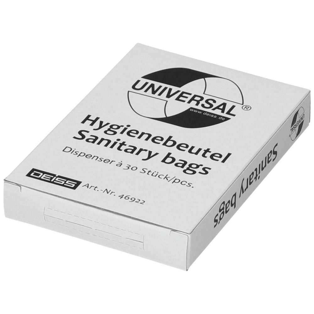 Deiss Hygienebeutel Brooklyn Nachfüllpack; 8.8x12.6x1.9 cm (BxHxT); transparent; 30 Beutel / Pack