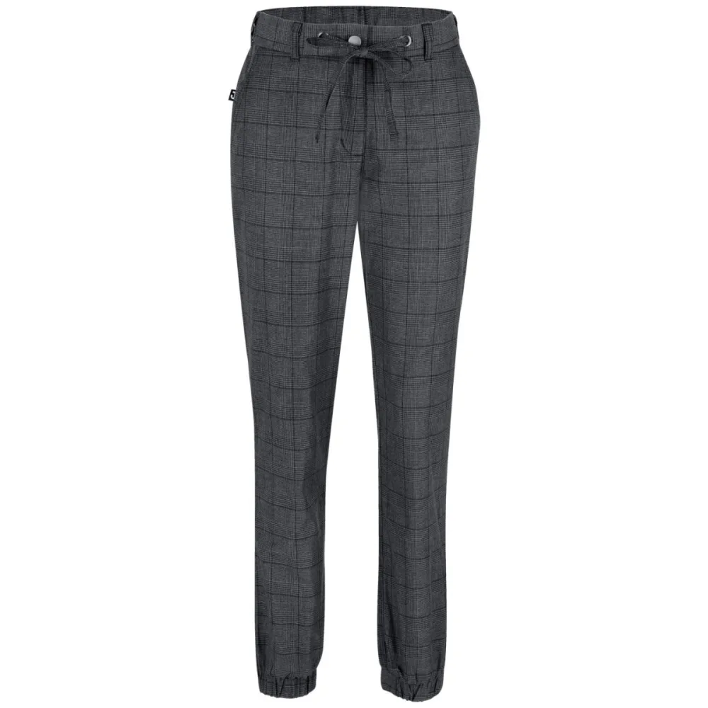JOBELINE Damen Kochhose Sweatpant Karo; Kleidergrösse 48; anthrazit