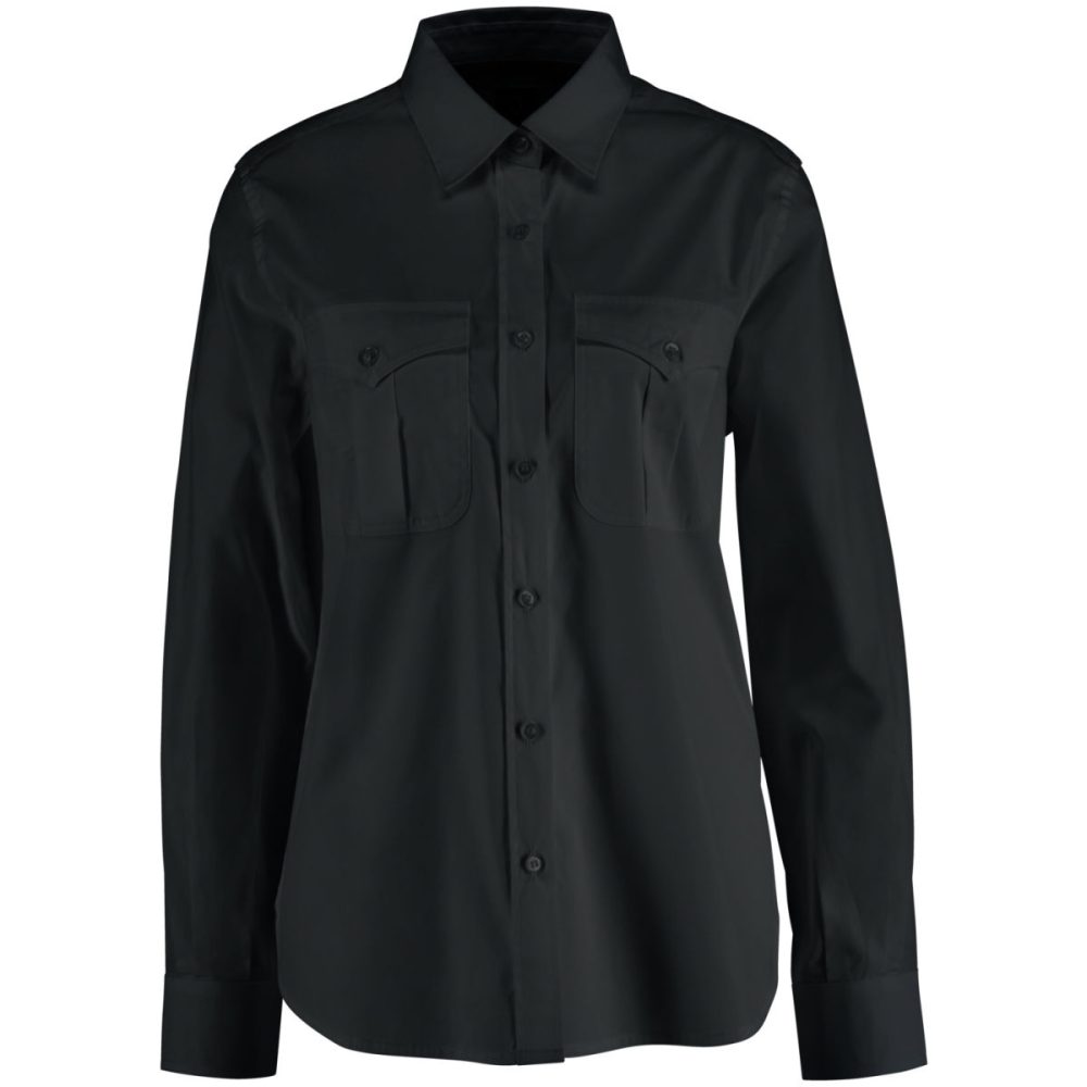 JOBELINE Damen Bluse Marlon Langarm; Kleidergrösse 40; schwarz