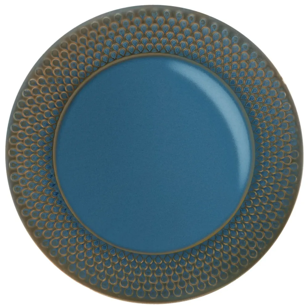 VEGA Teller flach Aranda; 26.5 cm (Ø); blau; rund; 4 Stück / Pack