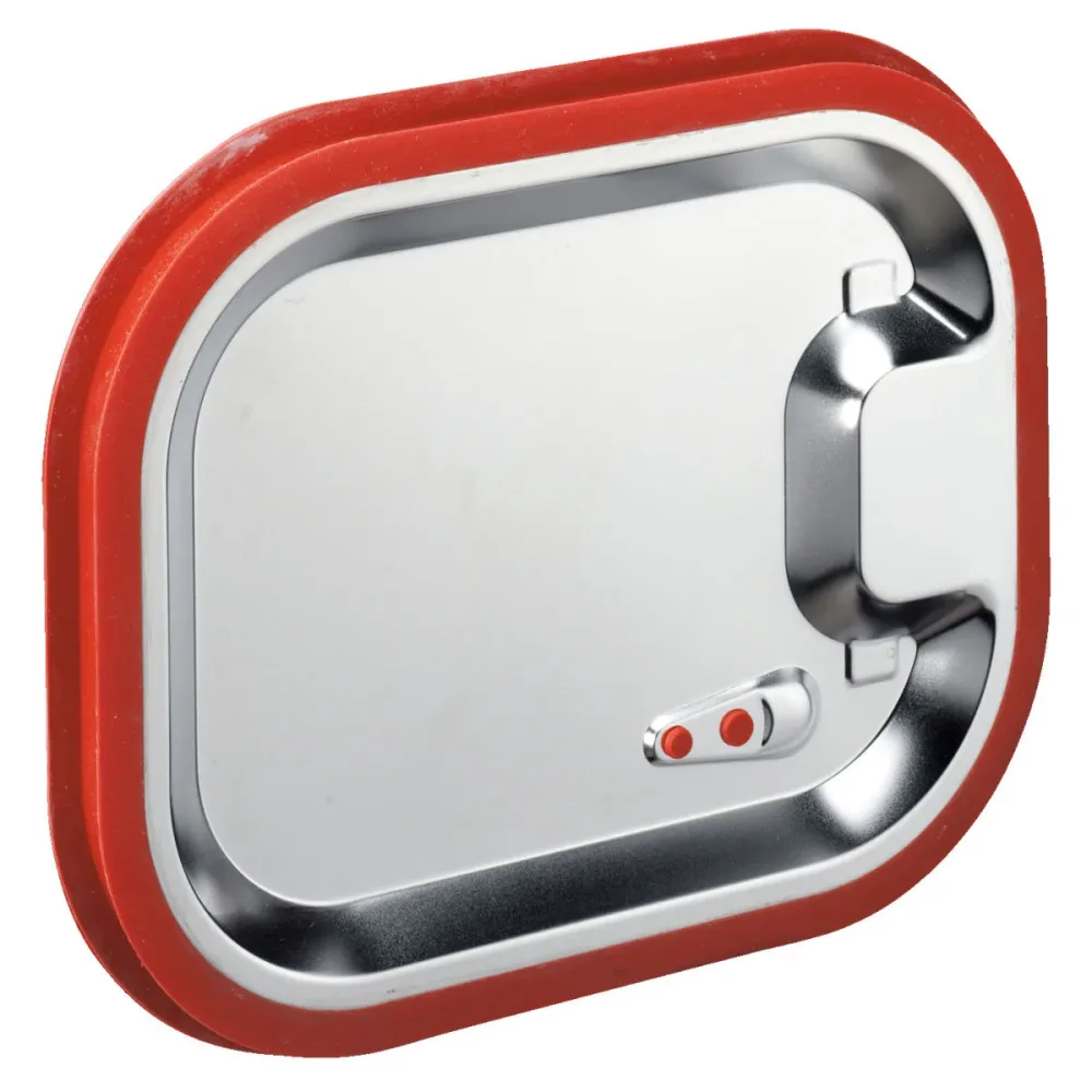 PULSIVA GN-Deckel 1/2 Basic mit Silikondichtung; GN 1/2, 26.5x32.5 cm (LxB); silber