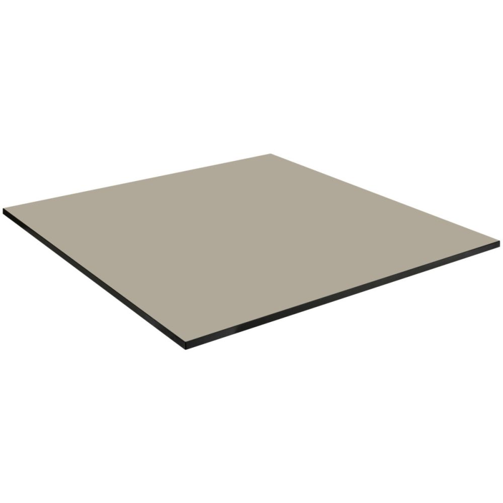 VEGA Outdoor-HPL Tischplatte Compa quadratisch; 77x77 cm (LxB); taupe; quadratisch