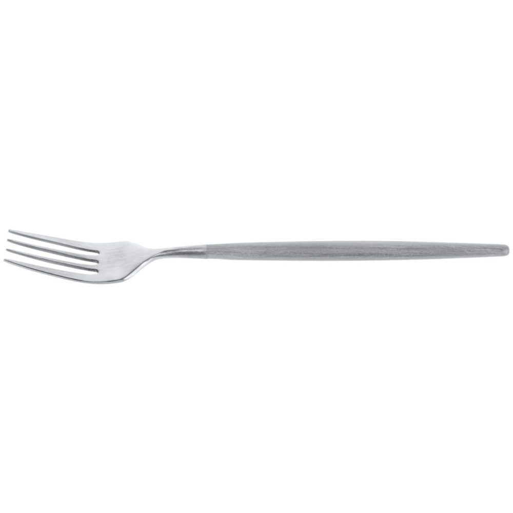 VEGA Menügabel Turin; 22.5 cm (L); edelstahl/grau, Griff grau; 12 Stück / Pack