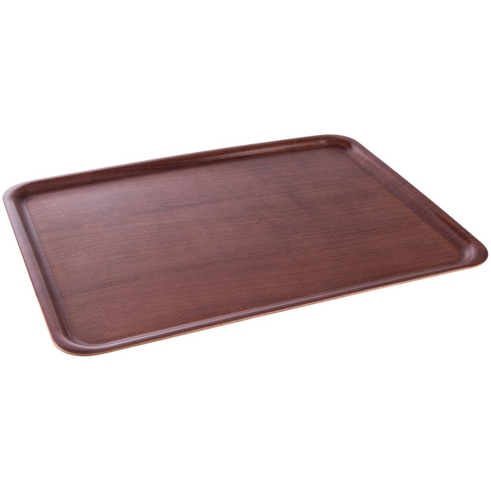VEGA Pressholz-Tablett Ebena rechteckig; 60x45x2 cm (LxBxH); braun; rechteckig