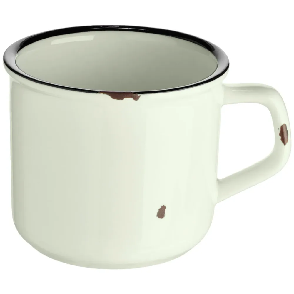 VEGA Kaffee-Obertasse Liron; 250 ml, 9x7 cm (ØxH); cremeweiss/schwarz; 4 Stück / Pack