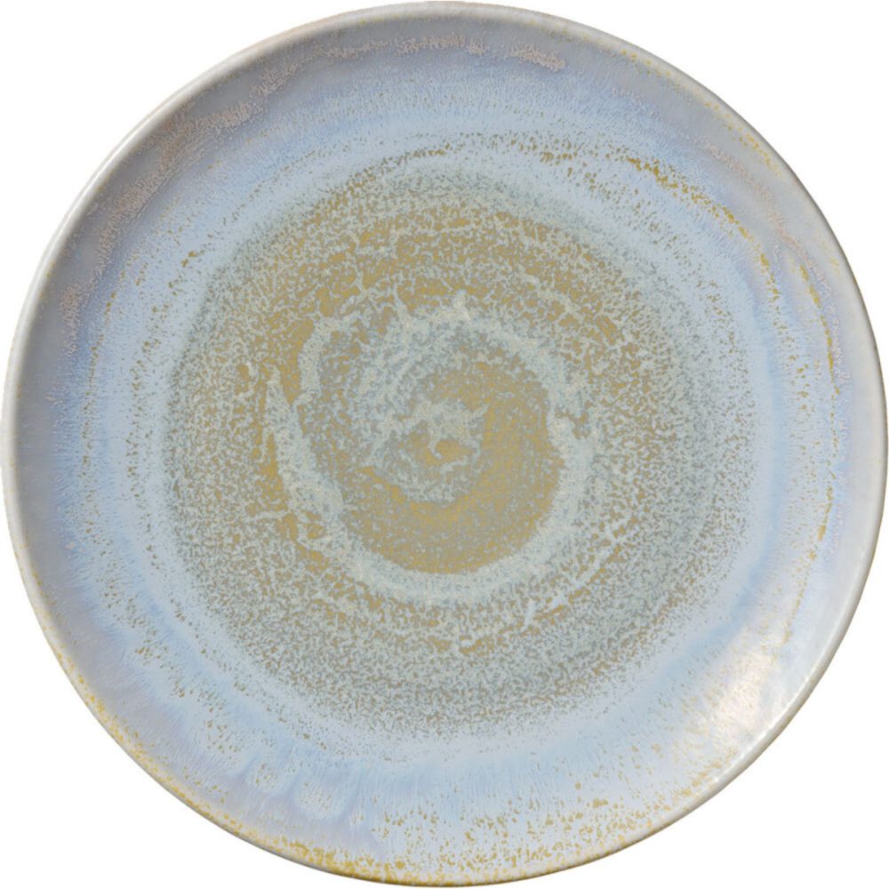HEART&SOUL Teller flach Perfect Match coup Breeze; 26.8x2.9 cm (ØxH); gold/hellblau/weiss; rund; 6 Stück / Pack