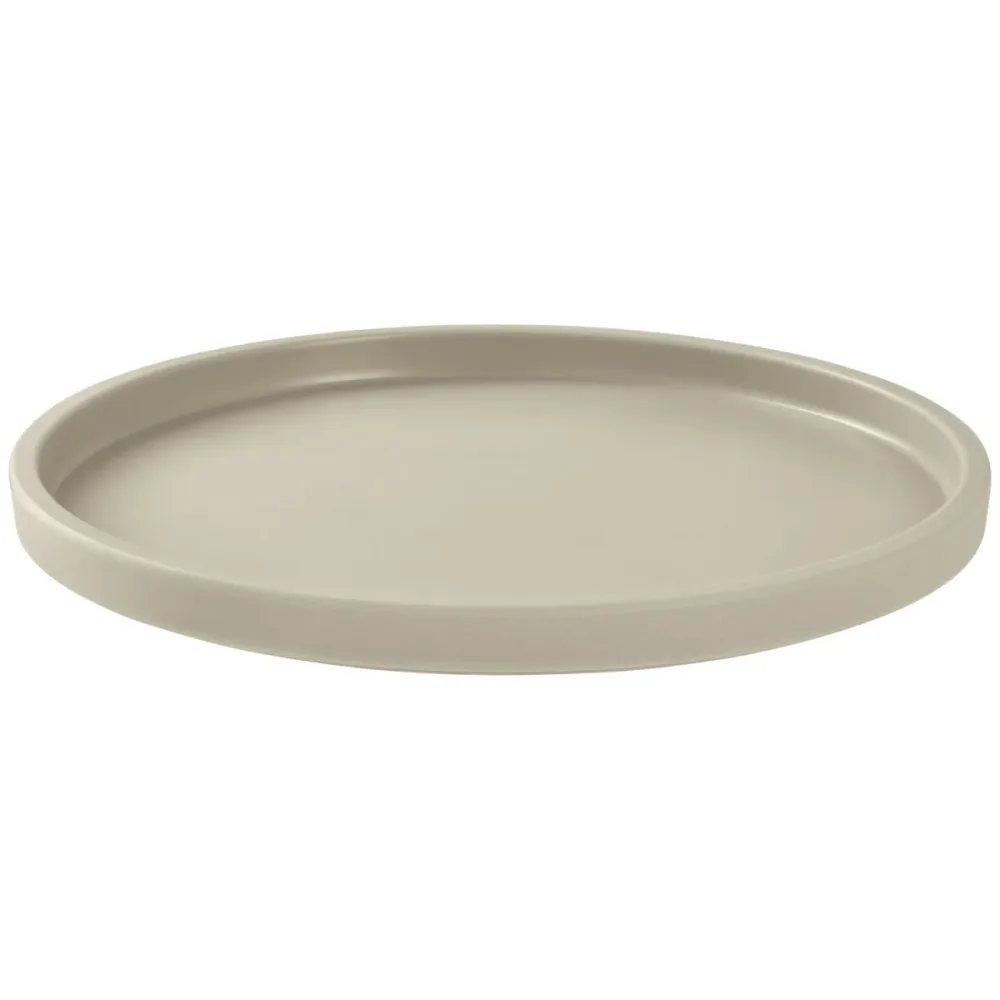 VEGA Teller flach Kanas rund; 21.5x1.7 cm (ØxH); beige; rund; 6 Stück / Pack