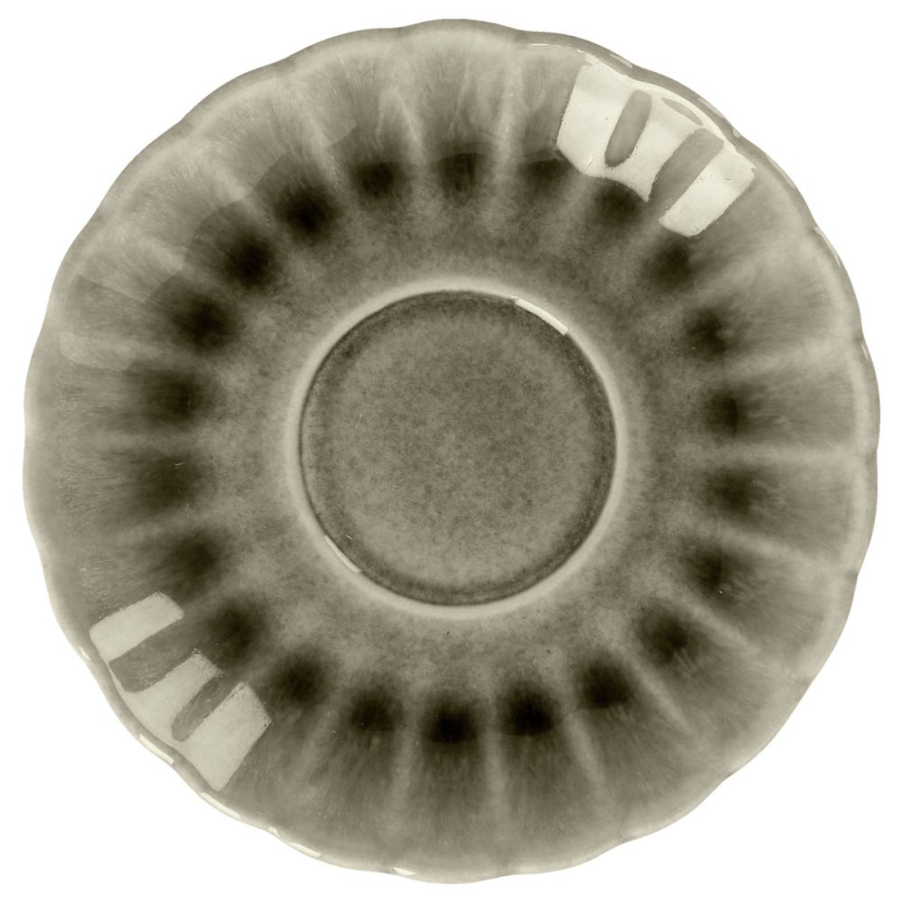 VEGA Espresso-Untertasse Flora; 12.5x2.1 cm (ØxH); grau; rund; 6 Stück / Pack