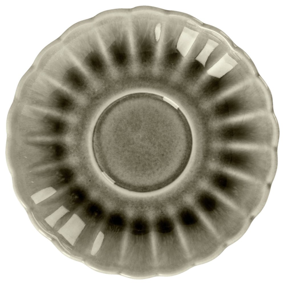 VEGA Kaffee-Untertasse Flora; 13.7x2.3 cm (ØxH); grau; rund; 6 Stück / Pack