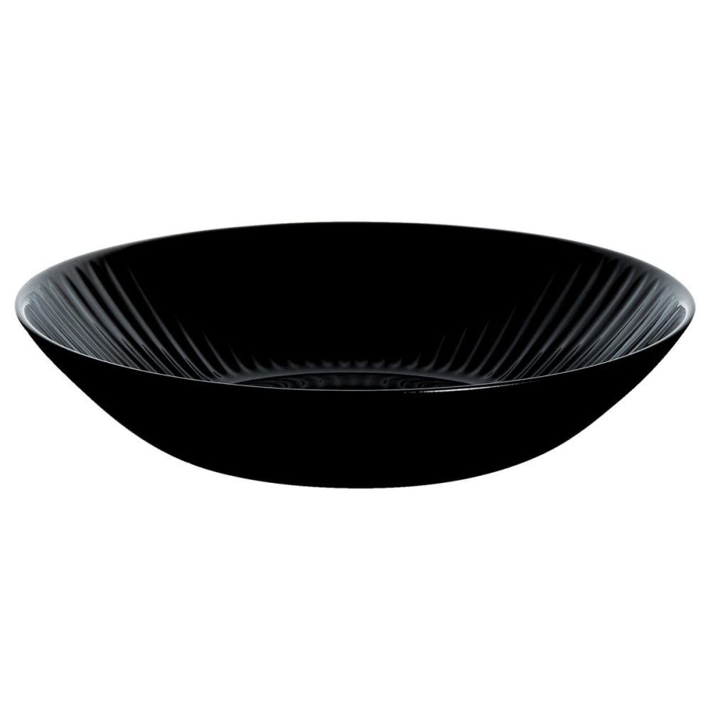 Luminarc Teller Cottage tief; 780 ml, 20x4.2 cm (ØxH); schwarz; rund; 6 Stück / Pack