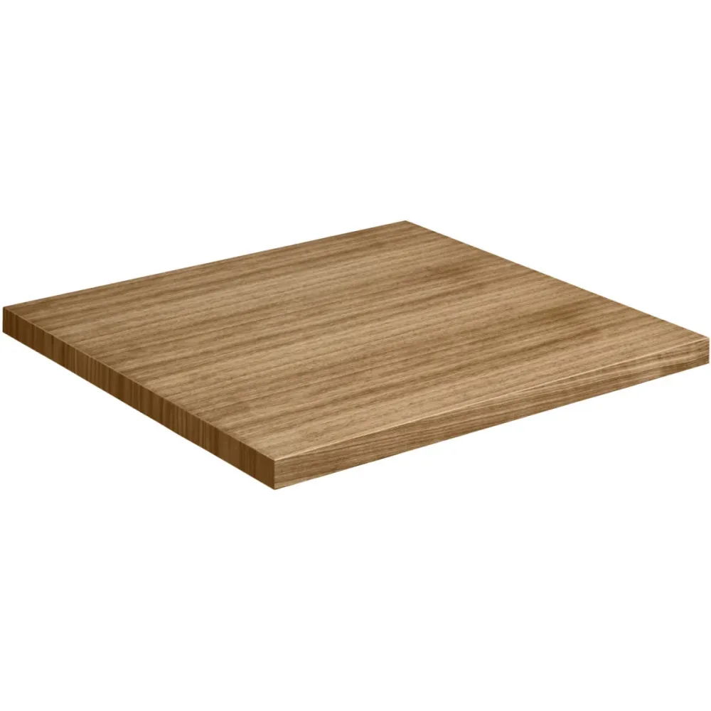 VEGA Indoor-Tischplatte Sumba quadratisch; 60x60 cm (LxB); walnuss natur; quadratisch