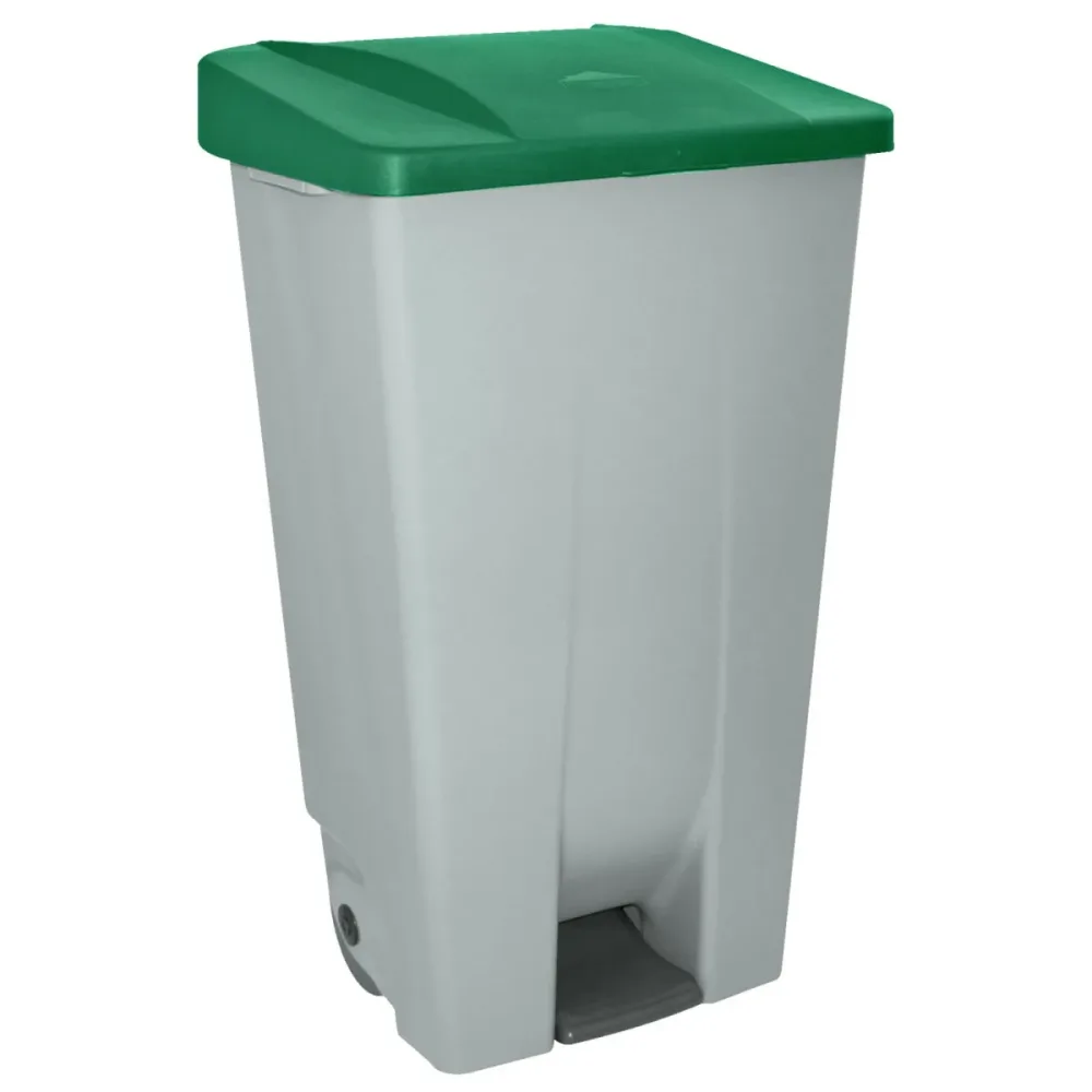 Denox Abfalleimer Bales; 120000 ml, 51x87.5x42.5 cm (LxHxT); grau/grün