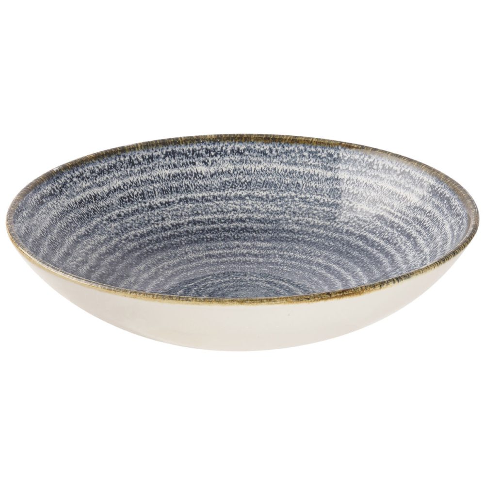 Churchill Teller tief Studio Prints Slate Blue Coupe; 426 ml, 18.2x3 cm (ØxH); blau/braun; rund; 12 Stück / Pack
