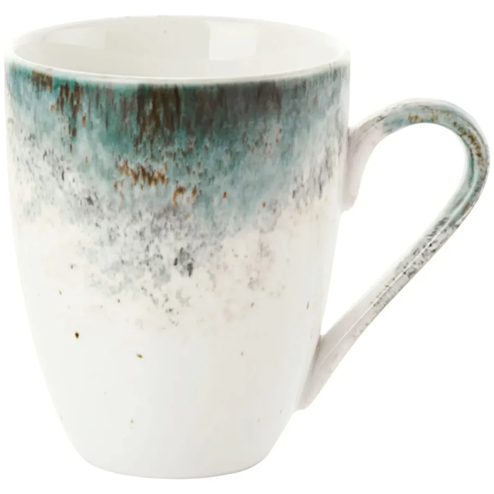 VEGA Becher-Obertasse Purior; 300 ml, 8.5x10.4 cm (ØxH); weiss/petrol; rund; 6 Stück / Pack
