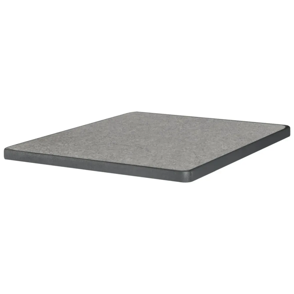 PULSIVA Tischplatte Sevelit quadratisch; 70x70 cm (LxB); steingrau; quadratisch