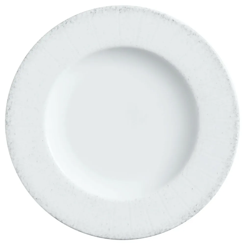 VEGA Teller flach Caju mit Fahne; 21 cm (Ø); weiss/grau; rund; 6 Stück / Pack