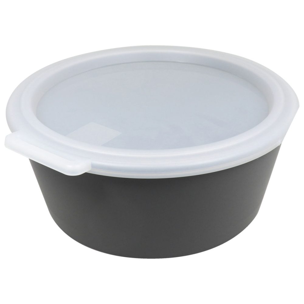 koziol Mehrweg-Behälter Move; 1300 ml, 19.7x8 cm (ØxH); grau; rund; 10 Stück / Pack