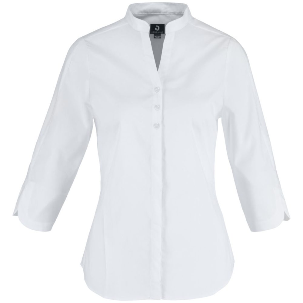 JOBELINE Damen Bluse Lani Dreiviertelarm; Kleidergrösse 48; weiss