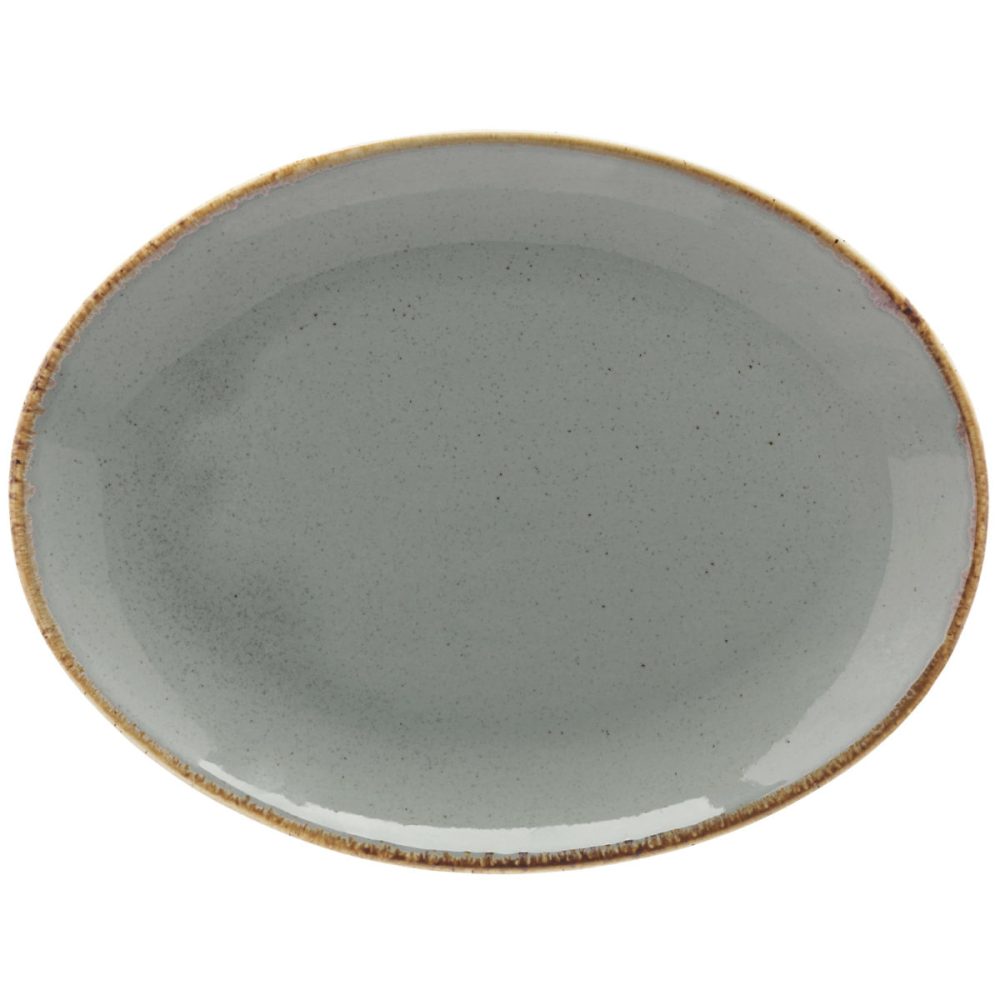 VEGA Platte Sidina oval; 24x18x2.8 cm (LxBxH); grau; oval; 6 Stück / Pack