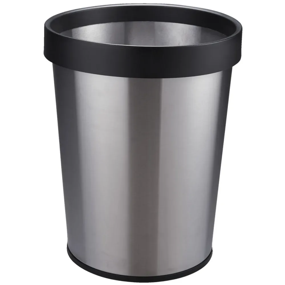 PULSIVA Abfalleimer Shermer; 12000 ml, 25.5x32.2 cm (ØxH); silber; konisch
