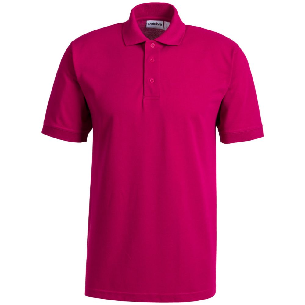 PULSIVA Herren Polo-Shirt Sunny Halbarm; Kleidergrösse M; brombeer