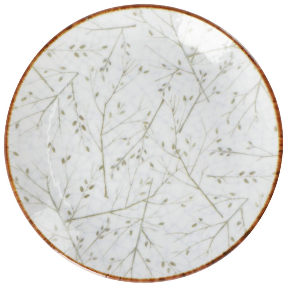 VEGA Teller flach Eden; 20.5 cm (Ø); weiss/beige; rund; 6 Stück / Pack