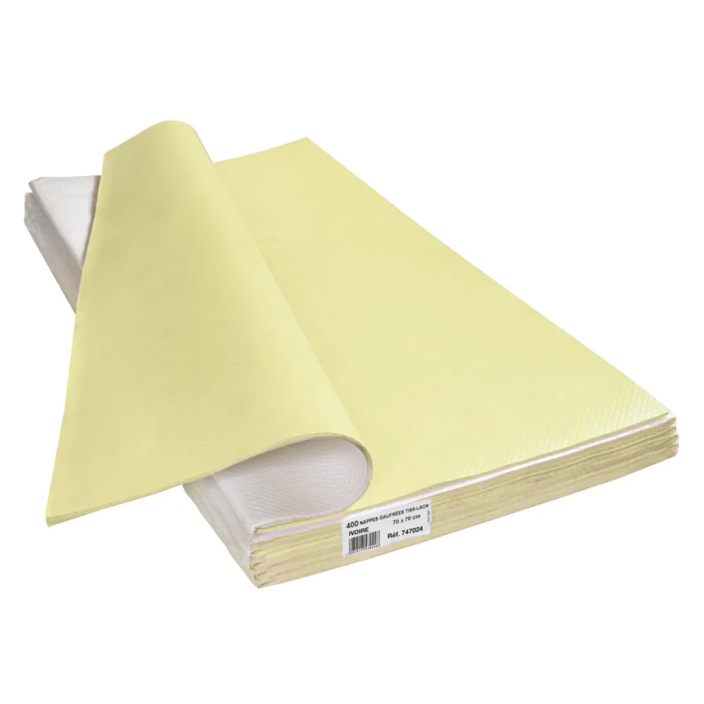 PROnappe Papiertischdecke Selection; 70x70 cm (BxL); champagner; quadratisch; 400 Stück / Pack