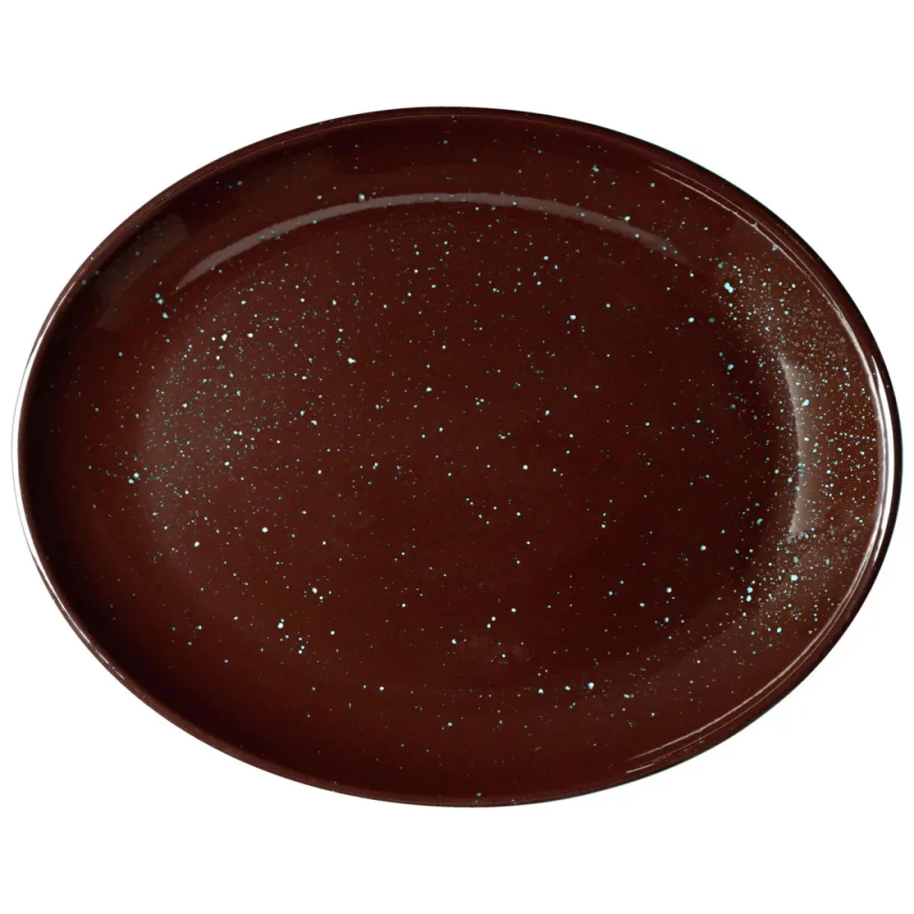 VEGA Platte Alessia oval; 28x22x2.7 cm (LxBxH); braun; oval; 3 Stück / Pack